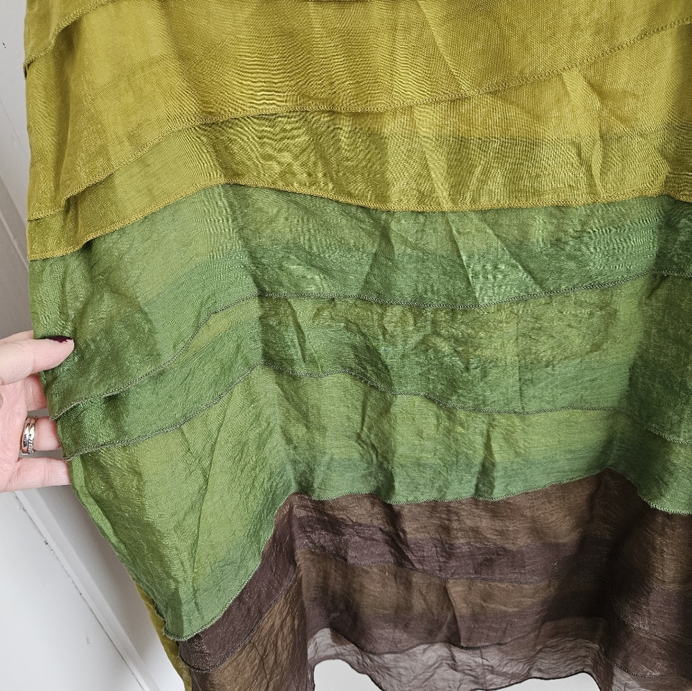 Hendi linen multi color sheer tank Size L - Picture 5 of 5